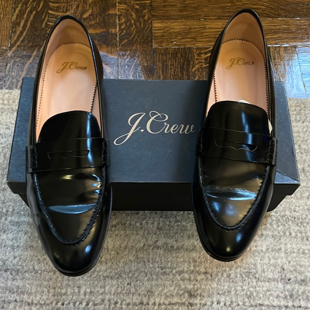 JCrew leather loafers